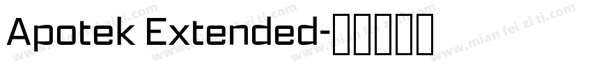 Apotek Extended字体转换